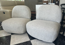 Load image into Gallery viewer, 1035 - Two swivel fabric armchairs Both for 225€.
