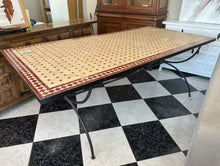 Load image into Gallery viewer, 1004 - THIS CAME IN LAST WEEK, BUT NOW WITH MORE AND BETTER PHOTOS! - Large and HEAVY Moroccan dining table in very good condition!  (100cm x 200cm)
