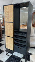Load image into Gallery viewer, 1051 - Wine shelf/cabinet, metal (80cm x 38cm, 176cm high).

