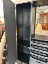 Load image into Gallery viewer, 1051 - Wine shelf/cabinet, metal (80cm x 38cm, 176cm high).
