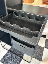 Load image into Gallery viewer, 1051 - Wine shelf/cabinet, metal (80cm x 38cm, 176cm high).
