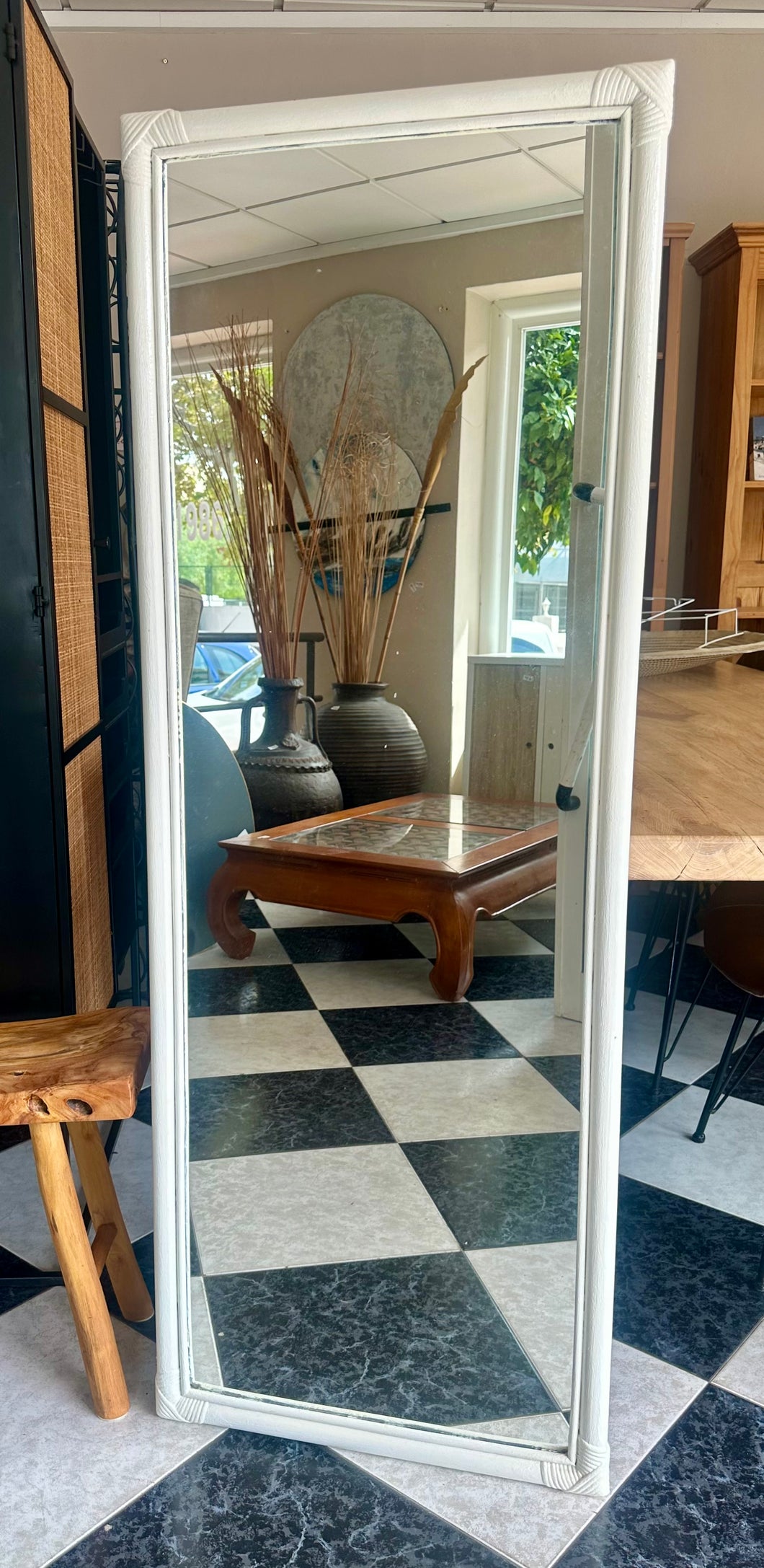 1097 - Bamboo mirror (66cm x 151cm)