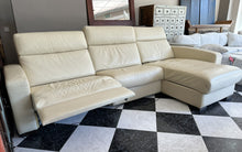 Load image into Gallery viewer, 1013 - Leather ELECTRIC recliner L-shaped sofa!  (Sides: 245cm and 165cm)

