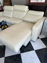 Load image into Gallery viewer, 1013 - Leather ELECTRIC recliner L-shaped sofa!  (Sides: 245cm and 165cm)
