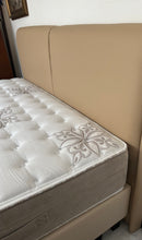Load image into Gallery viewer, 1009 - High quality faux leather bed bases and headboard with super king Matress (180xm x 200cm) in very good condition!)
