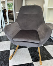 Load image into Gallery viewer, 1030 - Fabric rocking chair.
