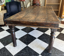 Load image into Gallery viewer, 1007 - Fantastic big and rustic vintage dining table (220cm x 110cm)!
