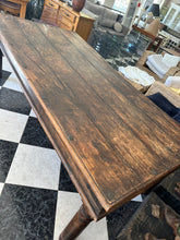 Load image into Gallery viewer, 1007 - Fantastic big and rustic vintage dining table (220cm x 110cm)!
