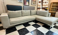 Load image into Gallery viewer, 1002 - L-shaped fabric sofa (Sides: 290cm and 205cm)

