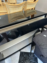 Load image into Gallery viewer, 1018 - VERY heavy and large, high quality black gloss sideboard! (223cm x 46cm, 82cm high)
