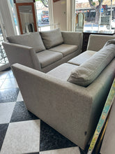 Load image into Gallery viewer, 1005 - Two high quality fabric sofas in very good condition (220cm and 190cm wide) 595€ for both!
