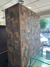 Load image into Gallery viewer, 1002 - We love this fabulous large solid wooden cabinet that came into the shop! Iron features on the sides! (100cm x 40cm, 195cm high)
