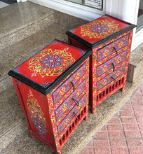 Load image into Gallery viewer, 1016 - Two bedside drawers / side tables. (44cm x 30cm, 67cm high) 165€ for both
