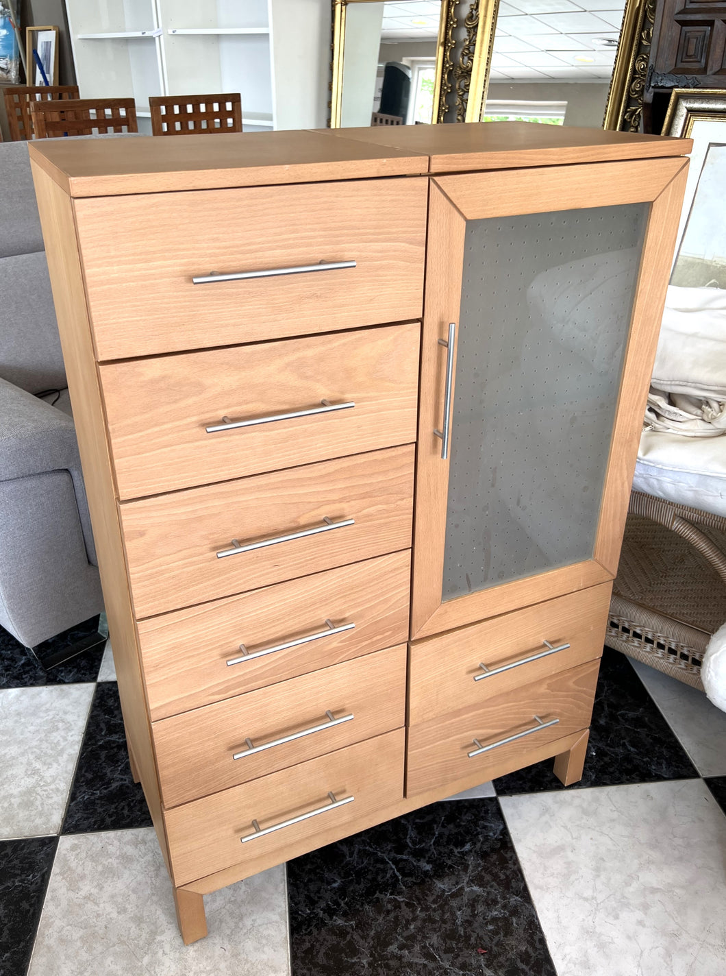 1125 - Solid unit with drawers (80cm x 40cm, 120cm high)