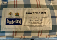 Load image into Gallery viewer, 1081 - Faux leather headboard + English divan bed (135cm x 190cm)
