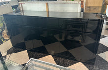 Load image into Gallery viewer, 1033 - Black sideboard (180cm x 45cm, 81cm high))

