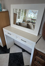 Cargar imagen en el visor de la galería, 1080 - Console / vanity table (95cm x 30cm, 81cm high) + mirror (80cm x 55cm) = 65€ for both. WE HAVE TWO SETS IN STOCK!
