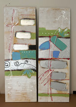 Cargar imagen en el visor de la galería, 1220 - Two paintings, 35€ for both (each: 30cm x 90cm)
