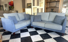 Load image into Gallery viewer, 1001 - Set of two quality fabric sofas, same size (173cm) in very good condition!  565€ for both!

