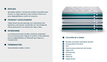 Cargar imagen en el visor de la galería, SPEZIA "PLATINO" - Colchón de muelles ensacados. 27cm de grosor. Firmeza media, Precio entre 256 - 552 €
