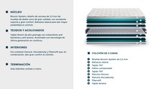 Cargar imagen en el visor de la galería, SPEZIA "TOSCANA" - Colchón de muelles. 29cm de grosor. Espuma de memoria. Firmeza media. Precio entre 288 - 553 €
