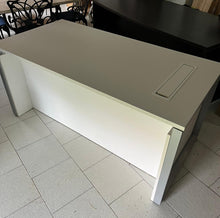 Load image into Gallery viewer, 1081 - White desk. THIS ONE ON THE PHOTO IS SOLD, BUT WE HAVE ONE SMALLER ONE (120CM X 80CM  125€) AND TWO BIGGER ONES (180CM X 80CM)
