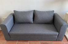 Load image into Gallery viewer, 1029 - Small sofa bed (low)  in very good condition, as new! (154cm)
