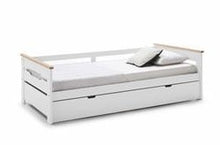 Load image into Gallery viewer, AMARK &quot;GUEST BED TRUNDLE BED&quot; - (without mattresses) For mattress 90cm x 190cm. In white, grey or light green (click for photos!)
