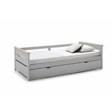 Load image into Gallery viewer, AMARK &quot;GUEST BED TRUNDLE BED&quot; - (without mattresses) For mattress 90cm x 190cm. In white, grey or light green (click for photos!)
